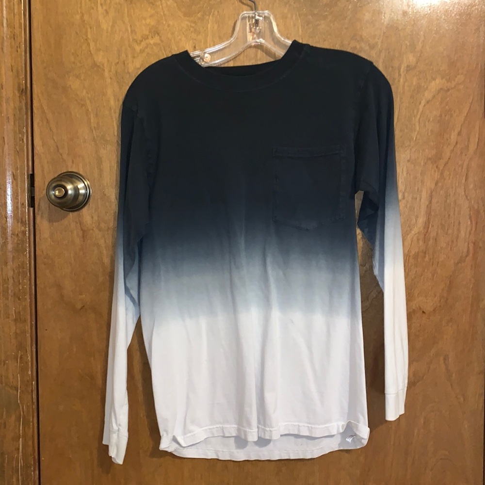 Black and white PANTHERS ombré long sleeve